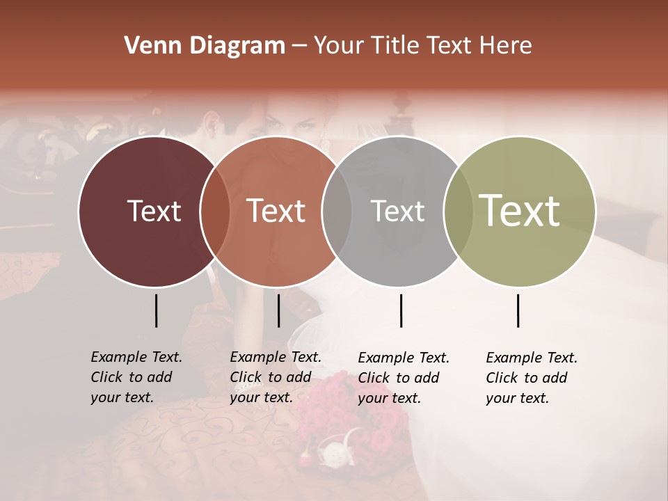 Happiness Bouquet Wife PowerPoint Template