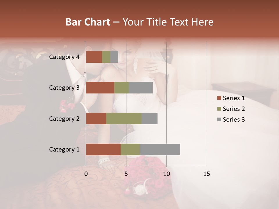 Happiness Bouquet Wife PowerPoint Template