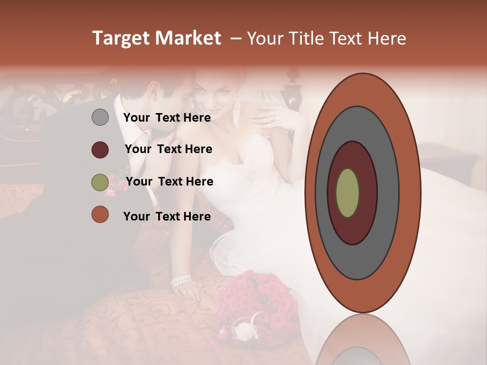 Happiness Bouquet Wife PowerPoint Template