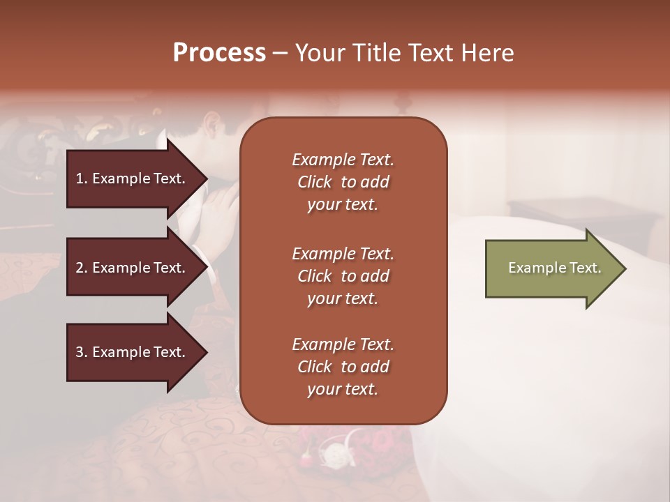 Happiness Bouquet Wife PowerPoint Template