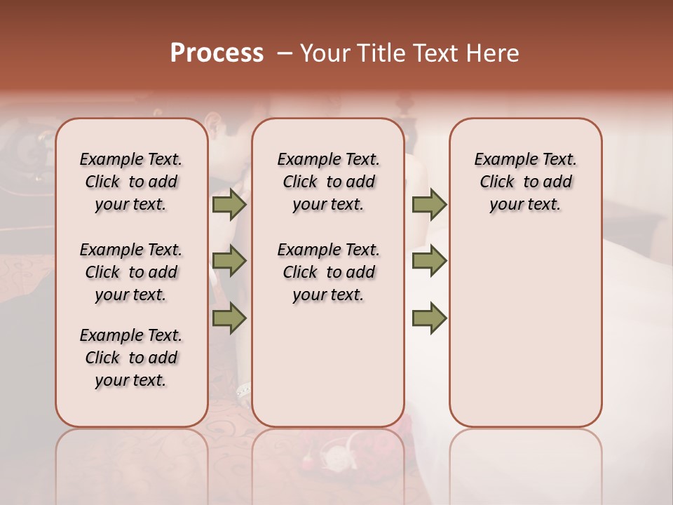Happiness Bouquet Wife PowerPoint Template