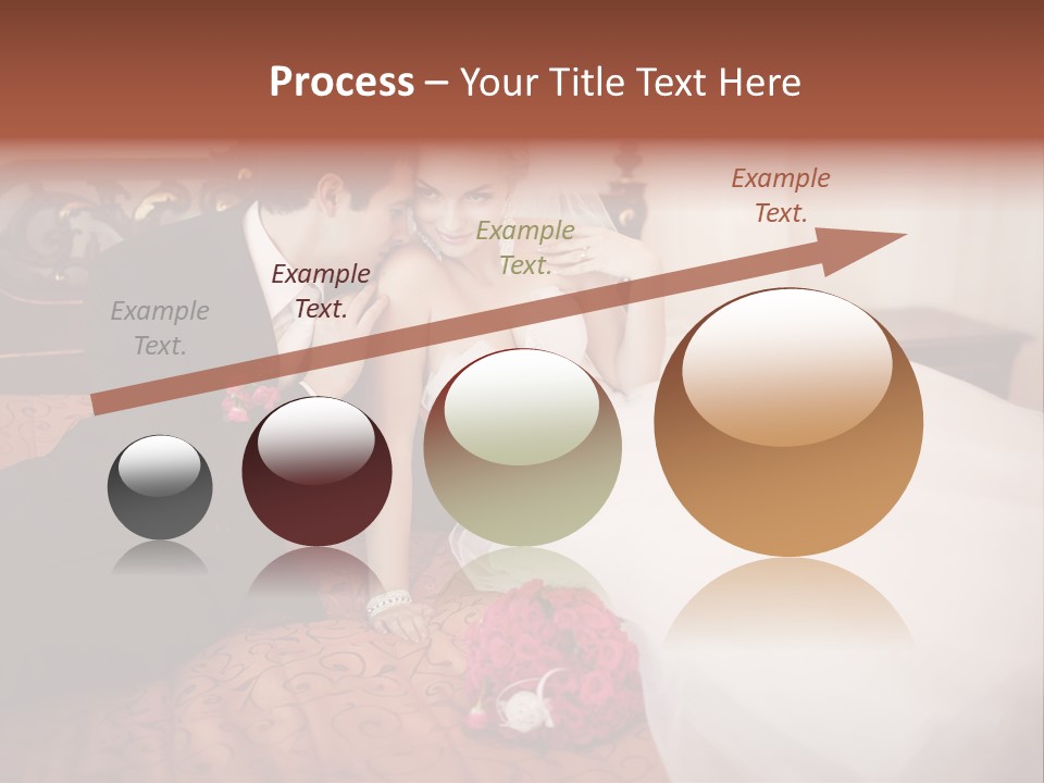 Happiness Bouquet Wife PowerPoint Template