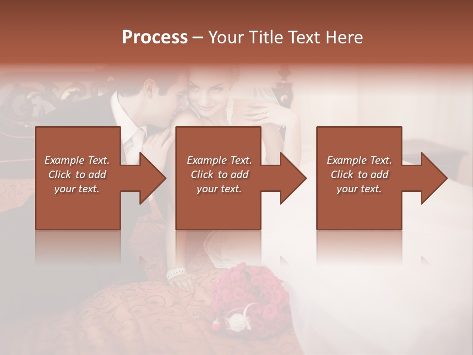 Happiness Bouquet Wife PowerPoint Template