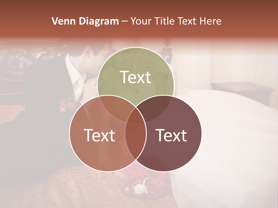 Happiness Bouquet Wife PowerPoint Template