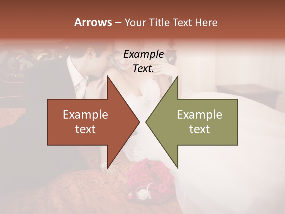 Happiness Bouquet Wife PowerPoint Template