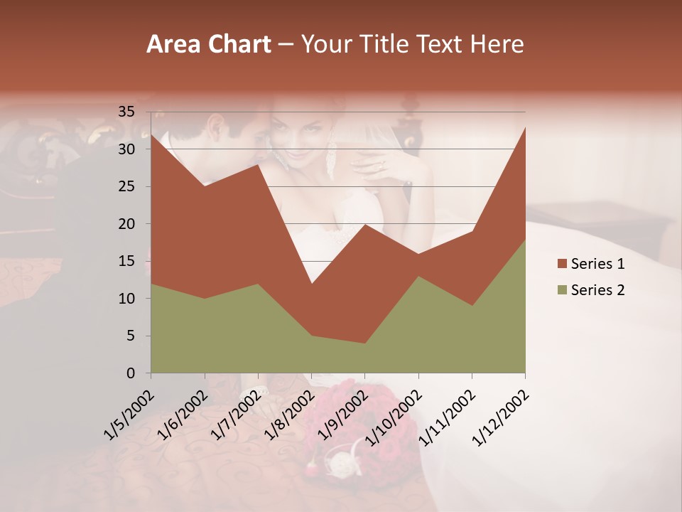 Happiness Bouquet Wife PowerPoint Template