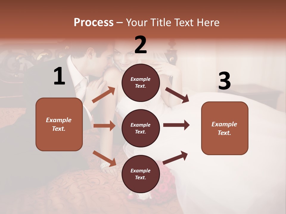 Happiness Bouquet Wife PowerPoint Template