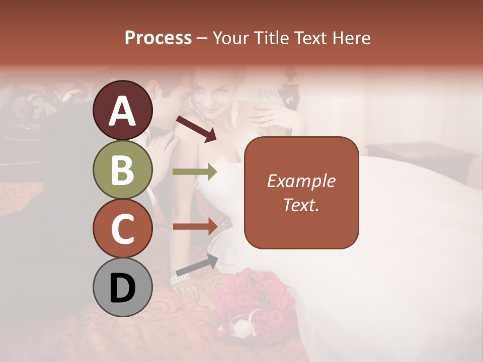 Happiness Bouquet Wife PowerPoint Template