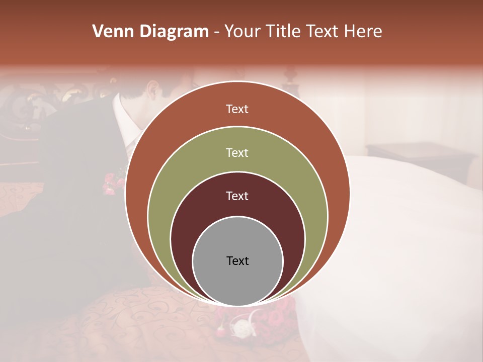 Happiness Bouquet Wife PowerPoint Template