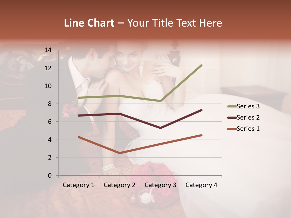 Happiness Bouquet Wife PowerPoint Template