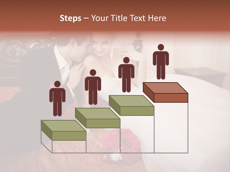 Happiness Bouquet Wife PowerPoint Template