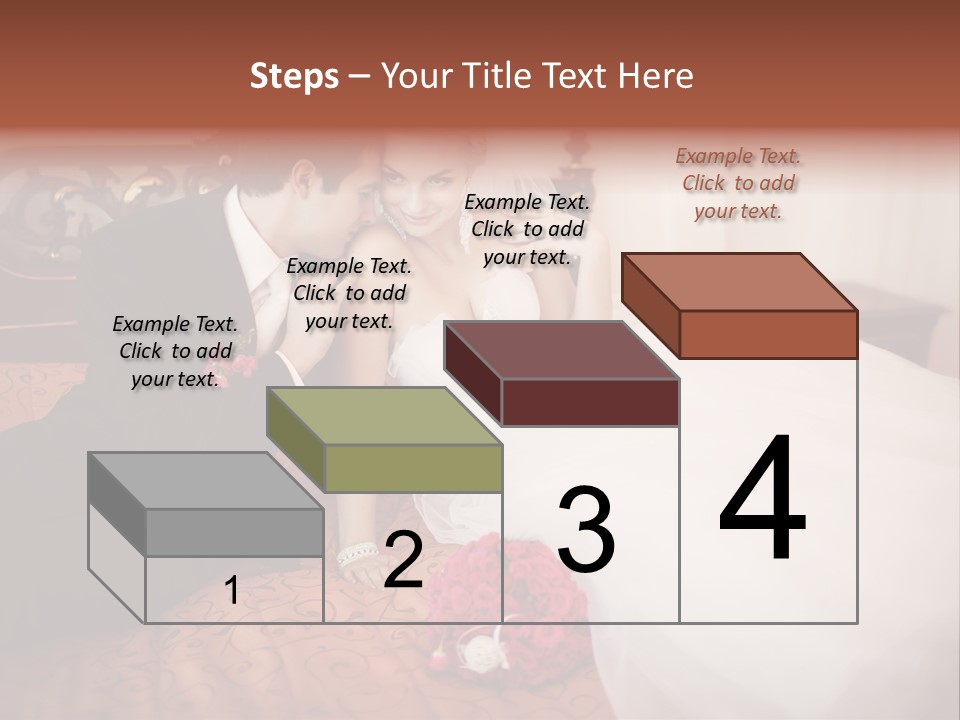 Happiness Bouquet Wife PowerPoint Template