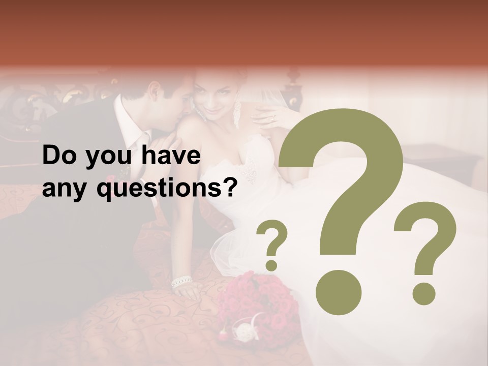 Happiness Bouquet Wife PowerPoint Template