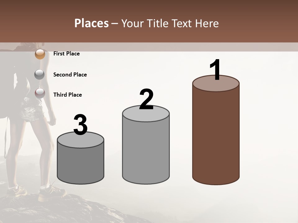 Cross Country Sport Mountain PowerPoint Template