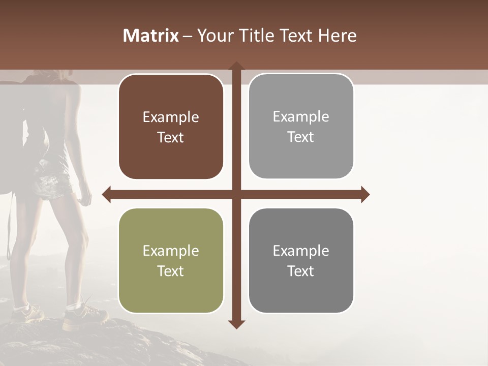 Cross Country Sport Mountain PowerPoint Template