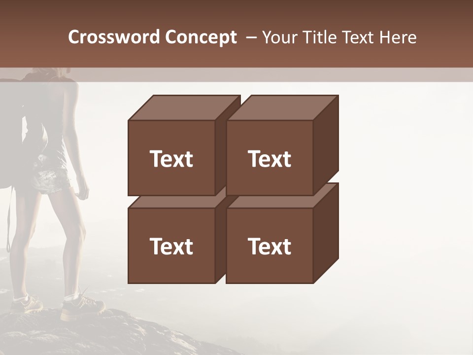 Cross Country Sport Mountain PowerPoint Template