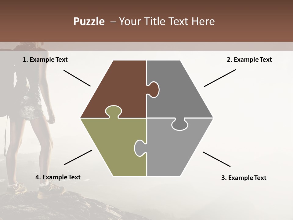 Cross Country Sport Mountain PowerPoint Template