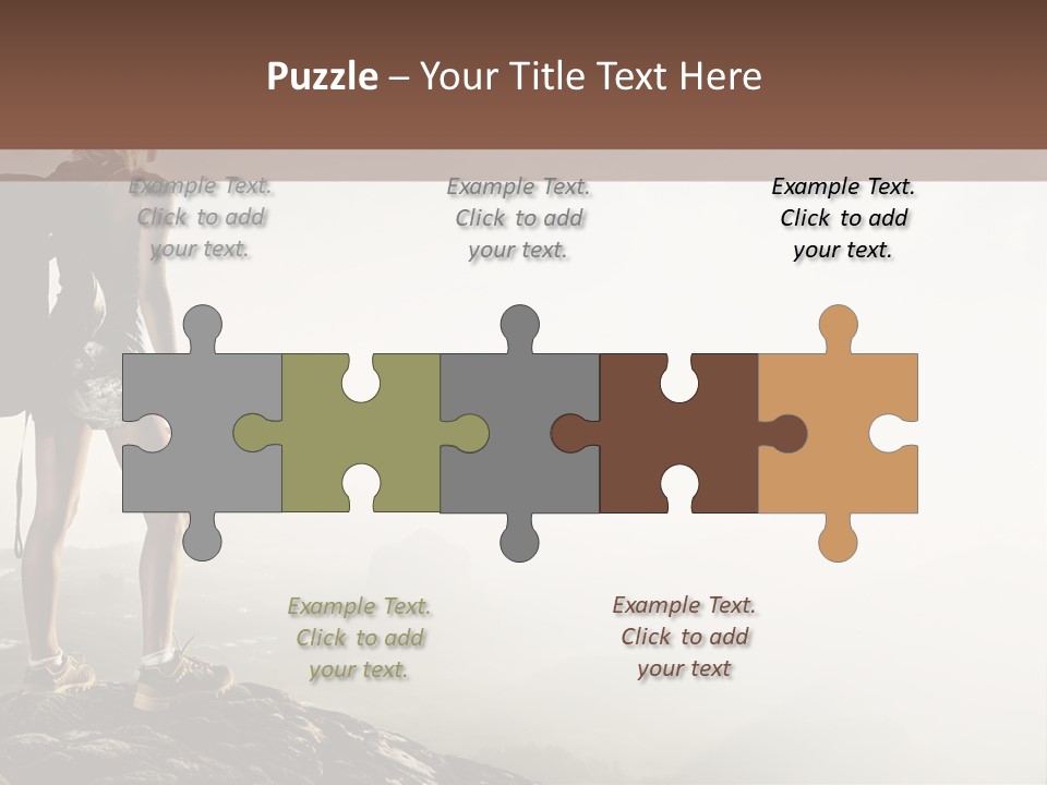 Cross Country Sport Mountain PowerPoint Template