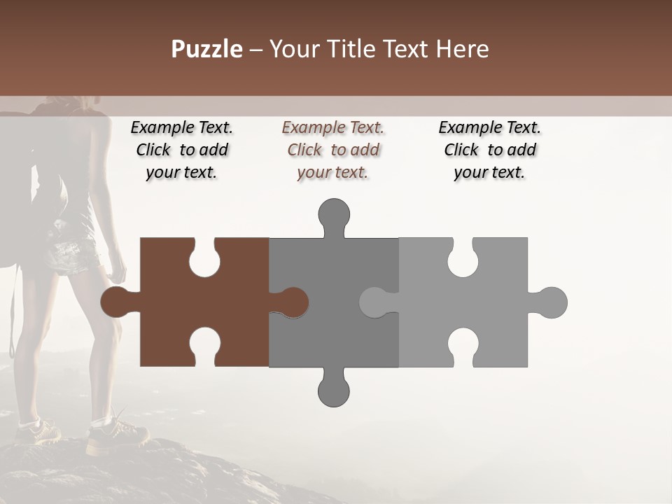 Cross Country Sport Mountain PowerPoint Template