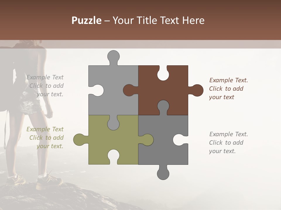 Cross Country Sport Mountain PowerPoint Template