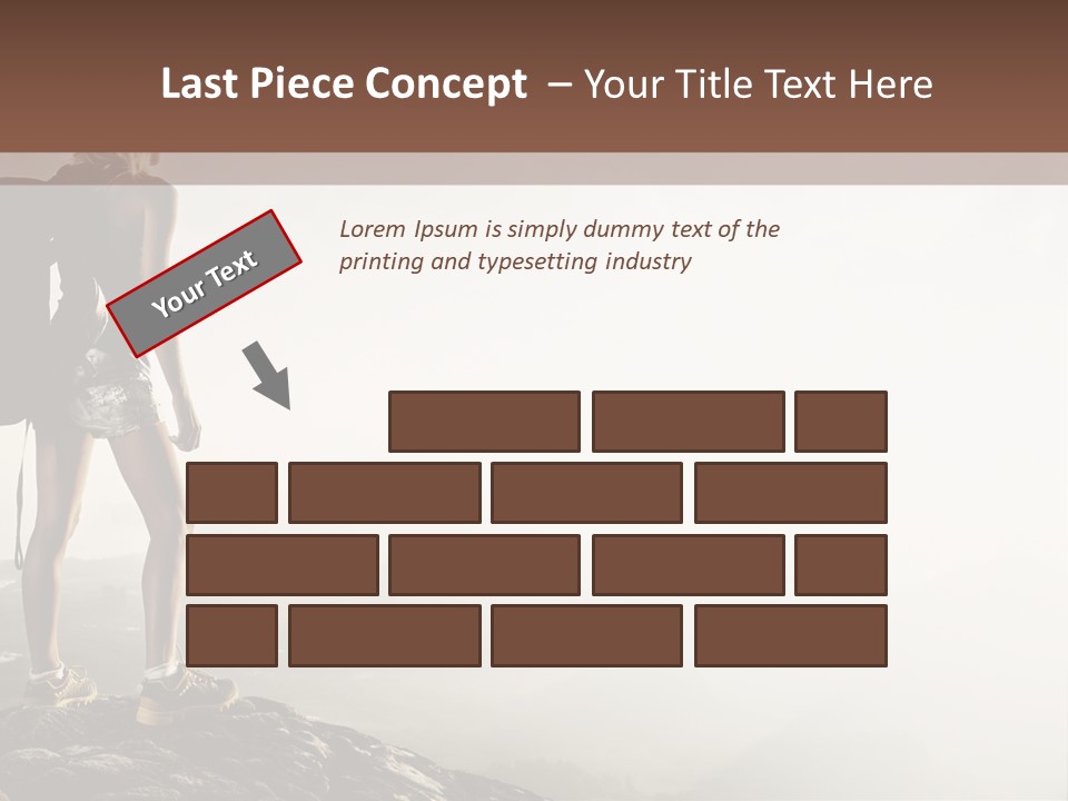 Cross Country Sport Mountain PowerPoint Template