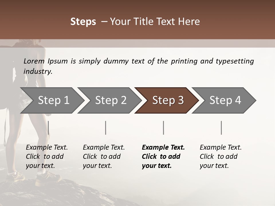 Cross Country Sport Mountain PowerPoint Template