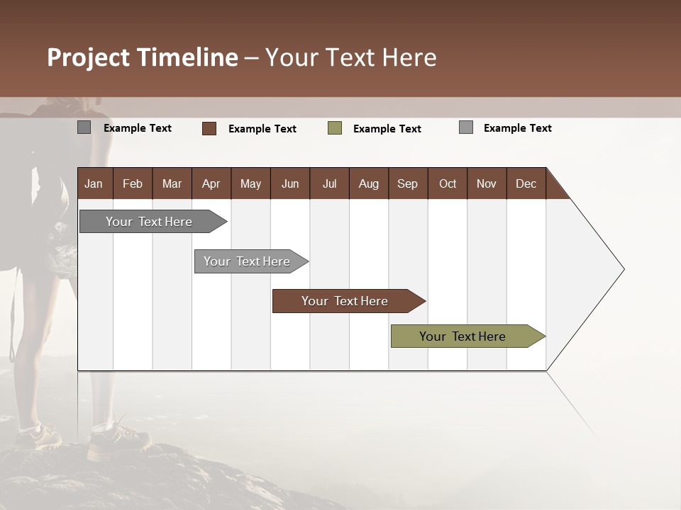 Cross Country Sport Mountain PowerPoint Template