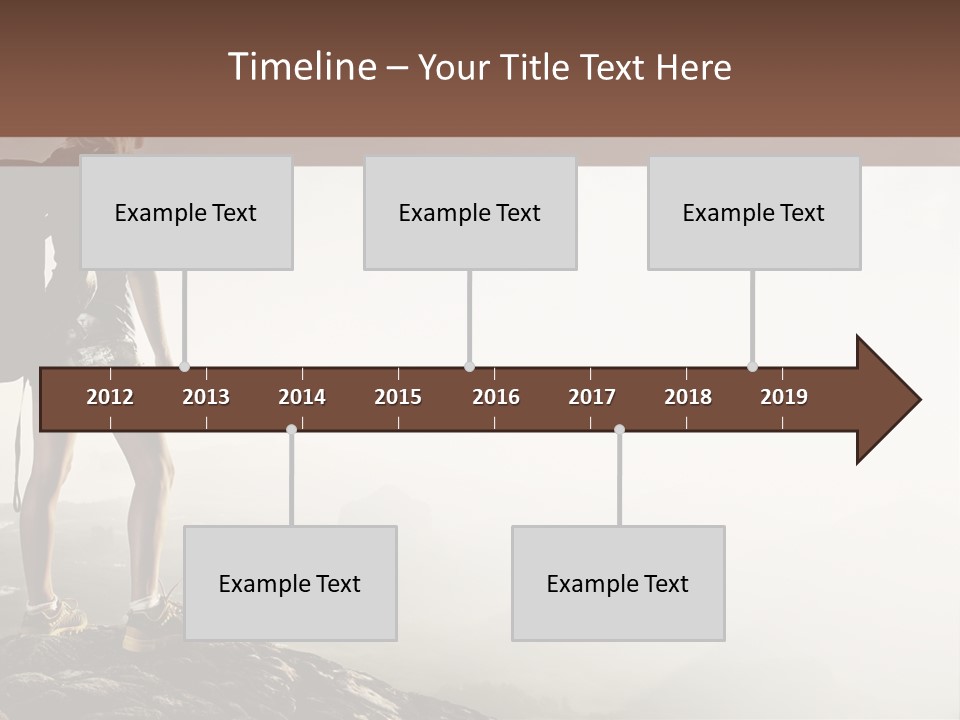 Cross Country Sport Mountain PowerPoint Template