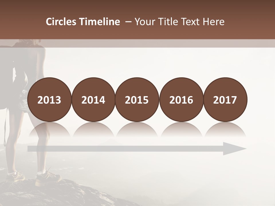 Cross Country Sport Mountain PowerPoint Template