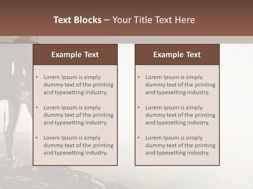Cross Country Sport Mountain PowerPoint Template