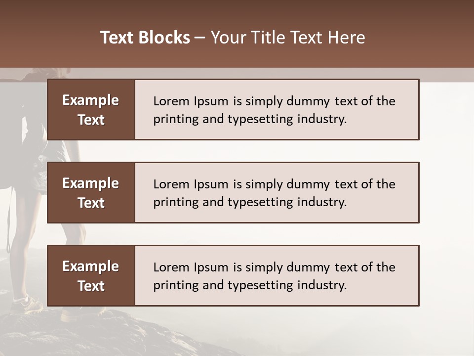 Cross Country Sport Mountain PowerPoint Template