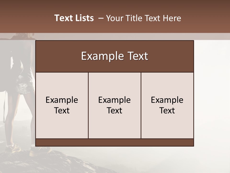 Cross Country Sport Mountain PowerPoint Template