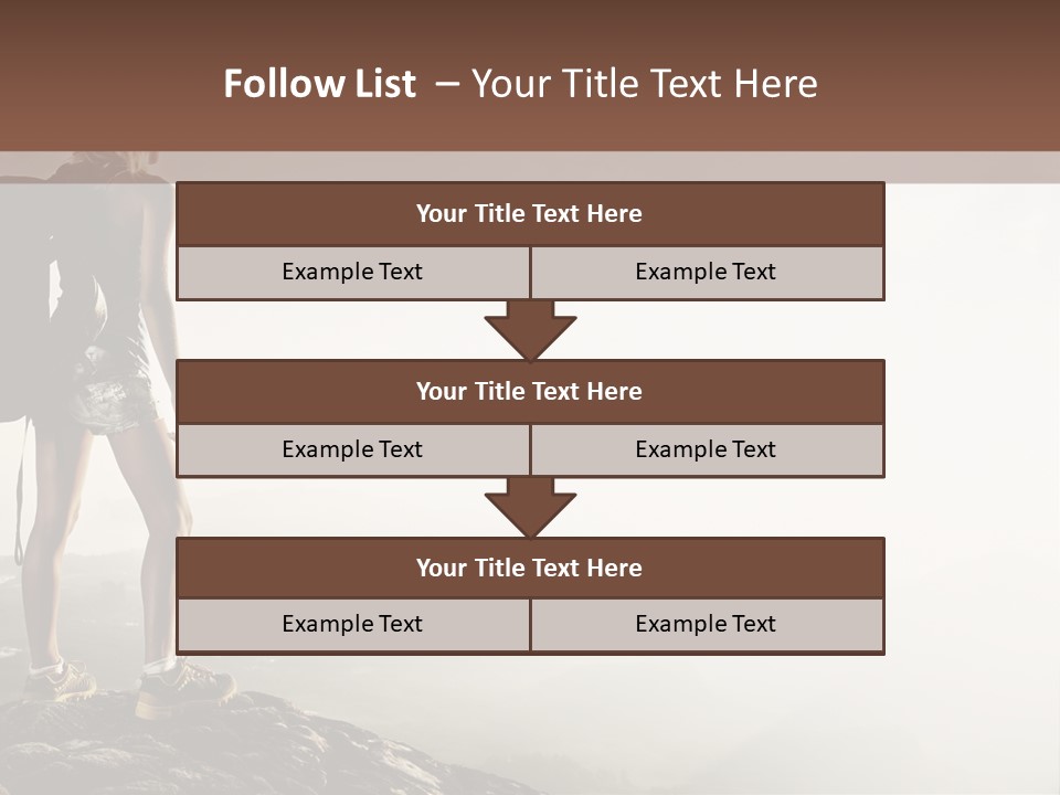 Cross Country Sport Mountain PowerPoint Template