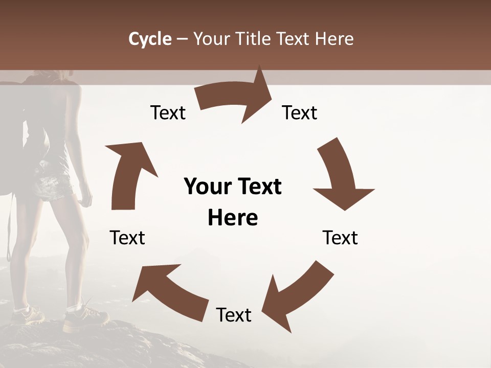Cross Country Sport Mountain PowerPoint Template