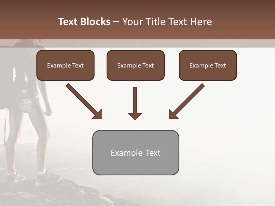 Cross Country Sport Mountain PowerPoint Template