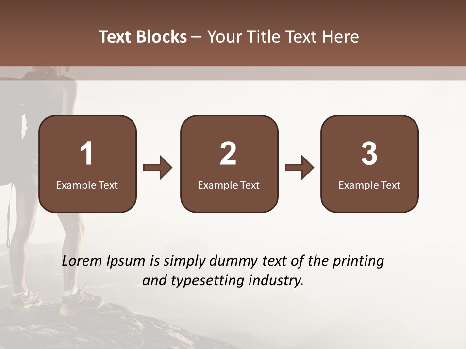 Cross Country Sport Mountain PowerPoint Template