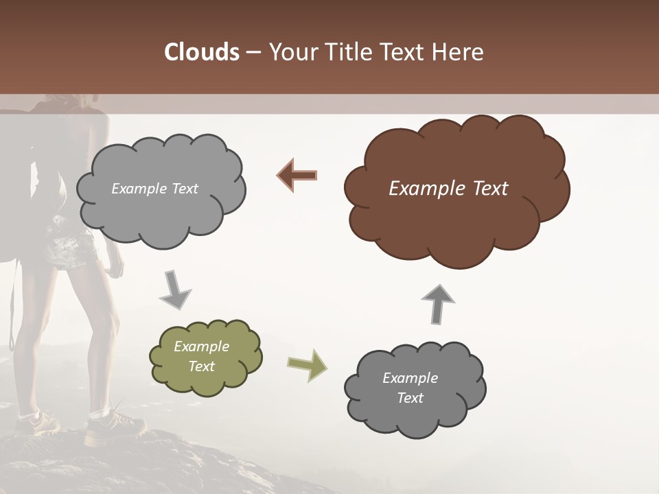 Cross Country Sport Mountain PowerPoint Template