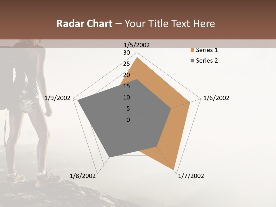 Cross Country Sport Mountain PowerPoint Template