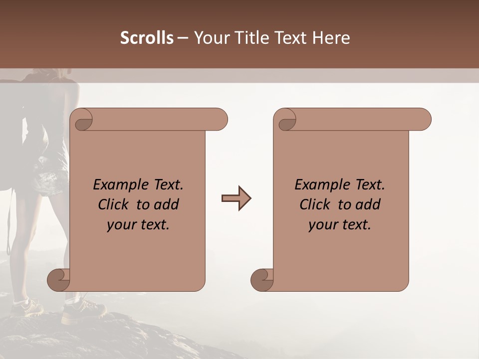 Cross Country Sport Mountain PowerPoint Template