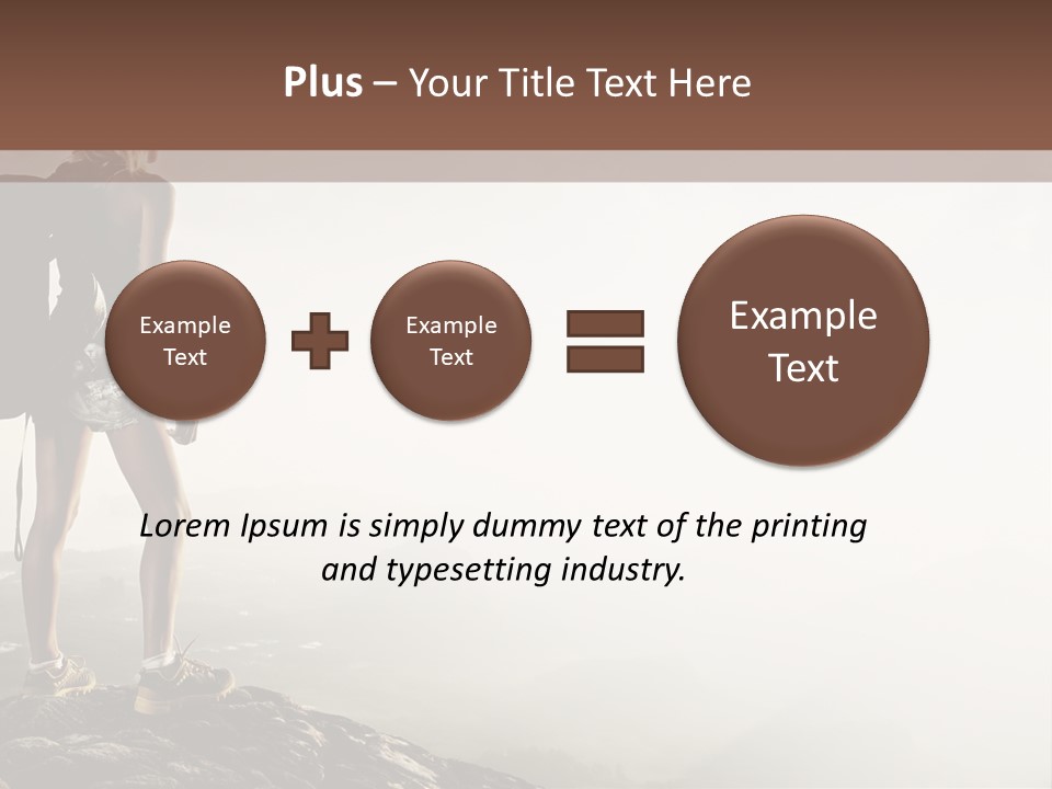 Cross Country Sport Mountain PowerPoint Template