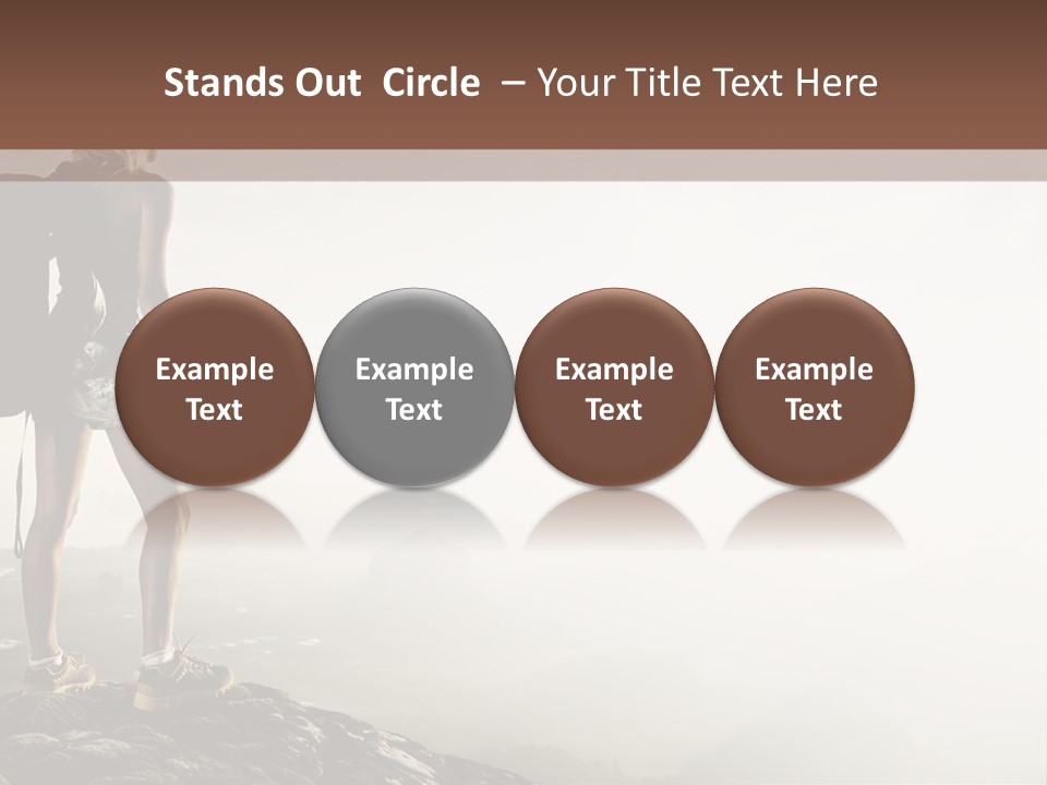 Cross Country Sport Mountain PowerPoint Template