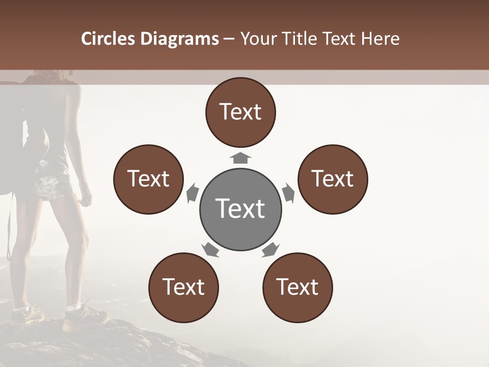 Cross Country Sport Mountain PowerPoint Template