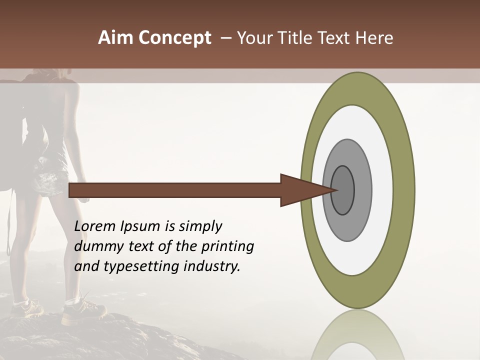 Cross Country Sport Mountain PowerPoint Template