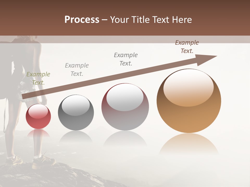 Cross Country Sport Mountain PowerPoint Template