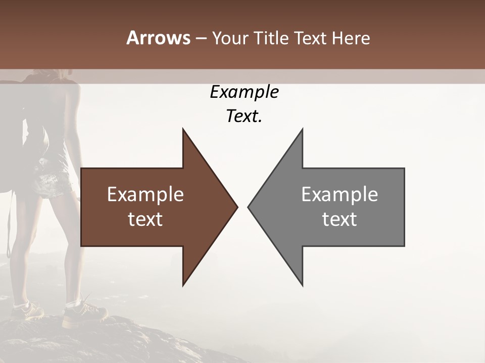Cross Country Sport Mountain PowerPoint Template