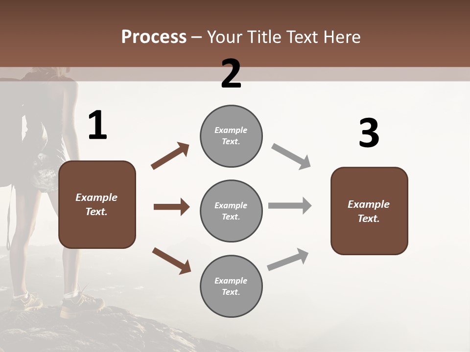 Cross Country Sport Mountain PowerPoint Template