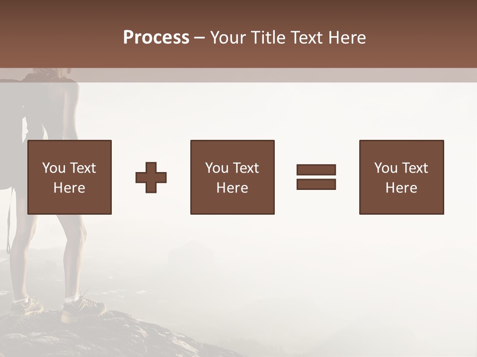 Cross Country Sport Mountain PowerPoint Template