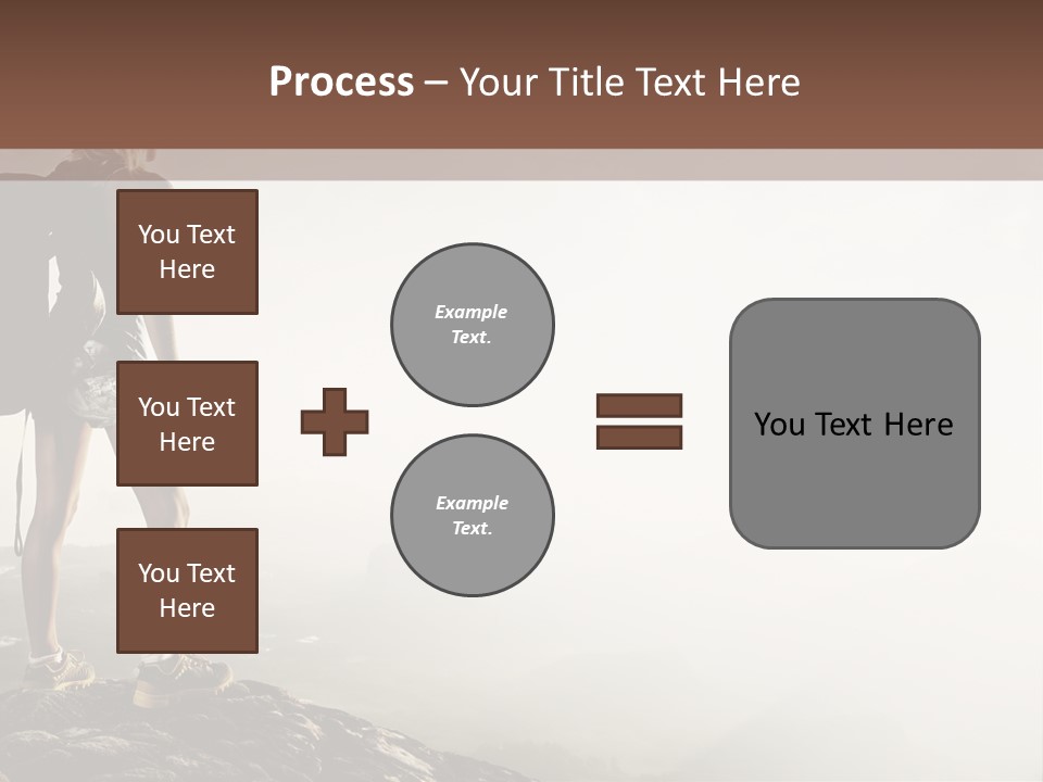 Cross Country Sport Mountain PowerPoint Template