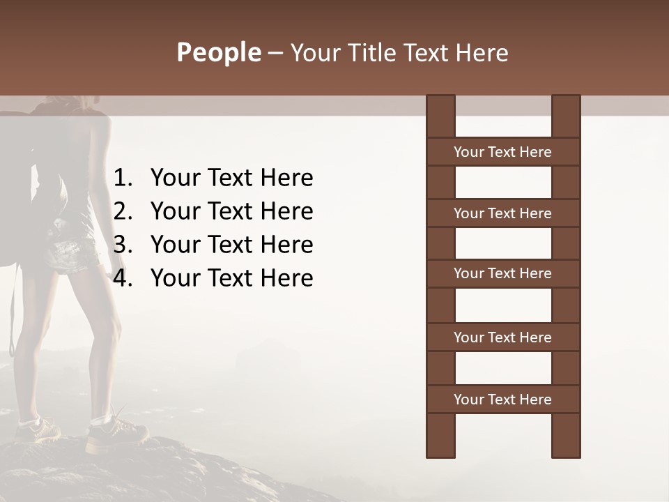 Cross Country Sport Mountain PowerPoint Template