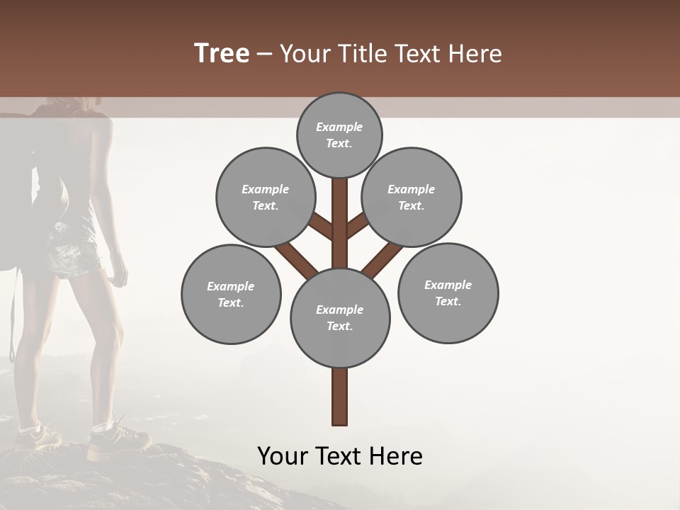 Cross Country Sport Mountain PowerPoint Template